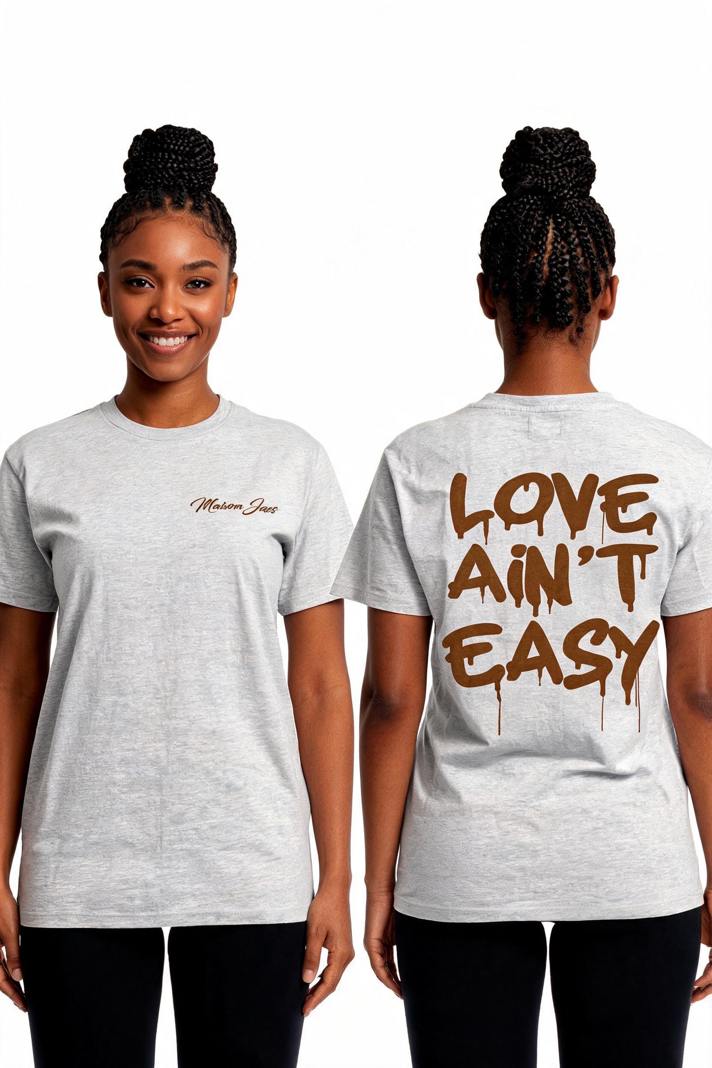 Love Ain’t Easy – Oversized Black Streetwear T-Shirt