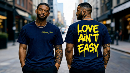 Love Ain’t Easy – Oversized Black Streetwear T-Shirt