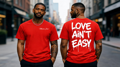 Love Ain’t Easy – Oversized Black Streetwear T-Shirt